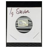 1g - .999 Fine Silver Bar