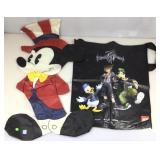Vtg Disney Mickey Mouse Patriotic flag, 38 in