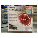 Tumax parking stop touch triggered flashing LED