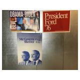 Rolled political poster prints. Approx 21x30