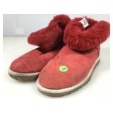 UGG Selene boot, red suede, sz 7