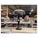 Dale Tiffany Stained Glass Table Lamp. Approx 26