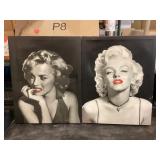 2 15 x 19 Marilyn Monroe Canvases.