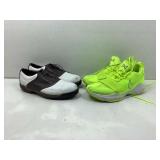2 pair athletic shoes. Yellow Size 12 and footjoy