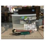 Sterilite clearview storage drawer with contents,
