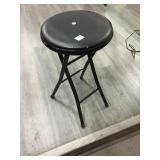 Folding black stool