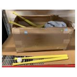 Big Box of plastic official whiffle ball bats and