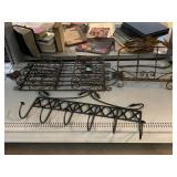 Metal Hanging Decorative Organizer, Metal Book