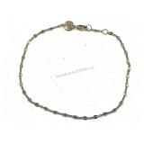 Sterling Silver Bracelet, Tw 1.7g, Sz 9ï¿½in Long