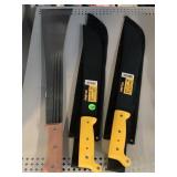 Assorted Machetes. 14 inch and More.