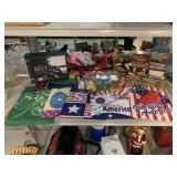 Holiday garden flags, ty bears, classical CDs &