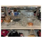 Glassware, decanter, pitcher, candy dishes & more