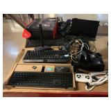 Assorted keyboards and more. Electronics