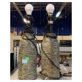 Pair of composite base lamps