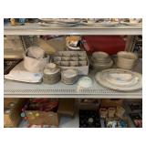 Noritake bowls, platter, cups, saucers and more.
