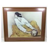 RC Gorman Framed Print On Paper. 27x33.5