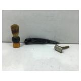 Patriotic pocket knife, Gillette metal shaver and