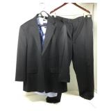 Stafford suit tailored w/blue shirt sz 16 1/2,