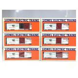 6 NIB Lionel Christmas Cars 6-19903 O Gauge Train