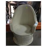 Small white stool, approx 19in tall