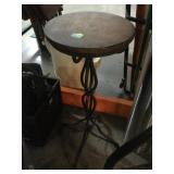 Metal plant stand, approx 12x29in