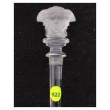 Rosenthal Versace Medusa Bottle Stopper, frosted