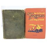 2 Vtg books, Myths of Greece & Rome & Tarzan &