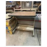 Rolling workstation, approx 37x20x42in