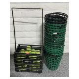 Tennis BallPort Cart with Balls and Baskets