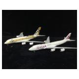 2 Gemini Jets 1/400 Scale Die Cast Model Airplane
