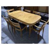 MCM Heywood Wakefield Table and 6 Chairs - with