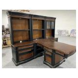 Dual Desk with shelves setup.