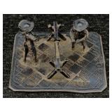Sterling Silver Figure Scene W/cowbots, Tw 22.2g,