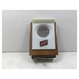 Vtg Schiltz Beer wall clock, chipped, 8x12