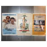 3 Burt Reynolds movie posters, Gator, The End &