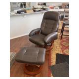 Leather Chair and Ottoman Item 28