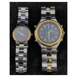 Movado Quartz Watch W/seiko Chronograph Quartz