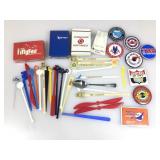 Airline playing cards, magnets & swizzle sticks,