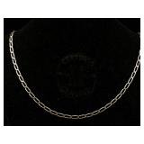 Sterling Silver Necklace, Tw 5.6g, Sz 18in Long
