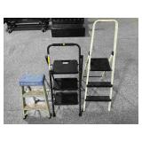 3 Small Step Ladders