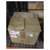 Uline  approx 200 mix paper bags, sz 10x5x13 in