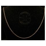 Sterling Silver Necklace, Tw 13.7g, Sz 30in Long
