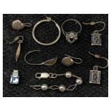 Sterling Silver Jewelry Incl. Earrings, Rings &