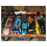 4 Skateboard w/Nerf guns and more