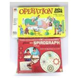 Kenners Spirograph and MB Operation game.