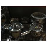 Instant pot cooking pans w/lids and more, largest