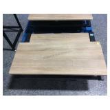 Pair Desk Risers - Wood and Metal - Good