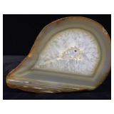 Brazilian Agate Polished Geode 7x5x3 - 3.13lbs