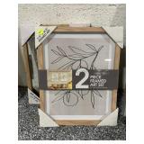 New Shadowboxed Wall Art - wood and glass -