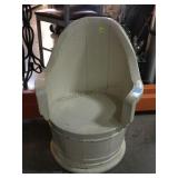 Small white stool, approx 19in tall